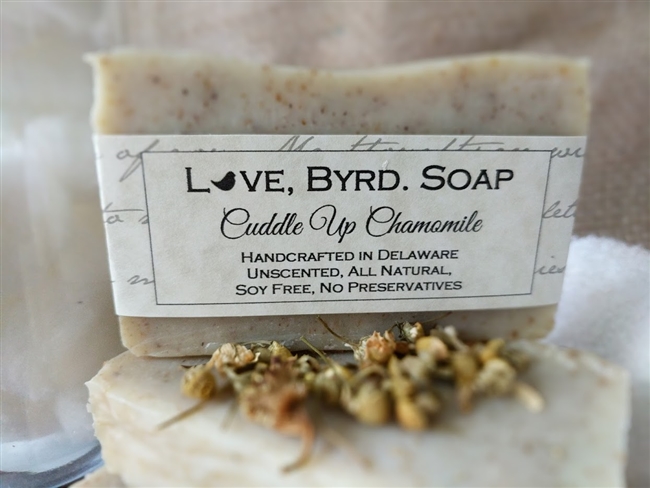 Chamomile Natural Soap Bar Unscented Sensitive Skin Soap